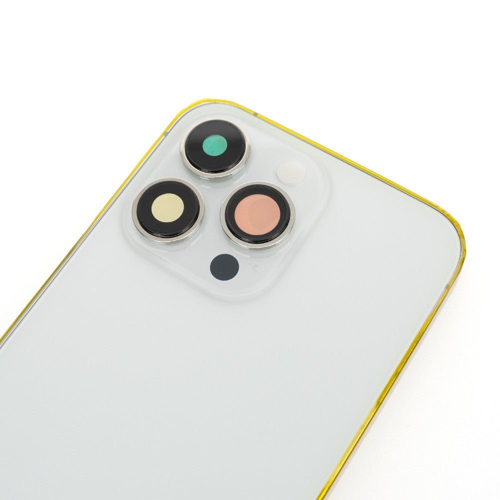 Rear Housing for iPhone 13 Pro (NO LOGO)-White Rear Housing for iPhone 13 Pro (NO LOGO)-White